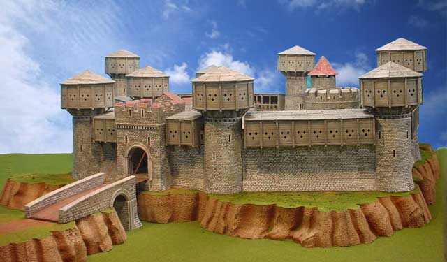 Castle Model with Hoardings